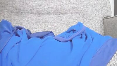 Anal riding in stockings and a yellow thong
