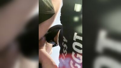 Masked dude is giving his mate a bj in this close-up video