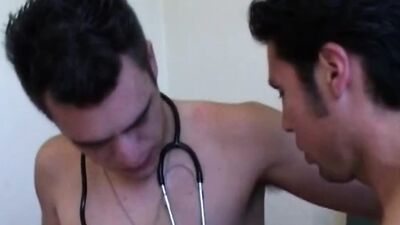 Naughty chap is riding his mate's hard willy in this scene