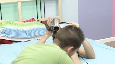 Andy Kay and his college mate are fucking in the dormitory