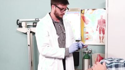 Hunk Michael is fucking hard his perverted doctor Kyle Hart
