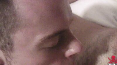 Lad sucks stepbrother's hard willy and gets fornicated from behind