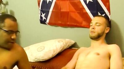 Perverted guy is sucking his skinny next door neighbor's prick