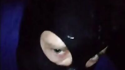 Masked gay bloke is fisting his ass in this homemade video
