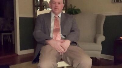 Perverted stepfather is playing with a pecker in this solo video