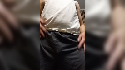 Amateur bloke is rubbing his dick in this fan requested video