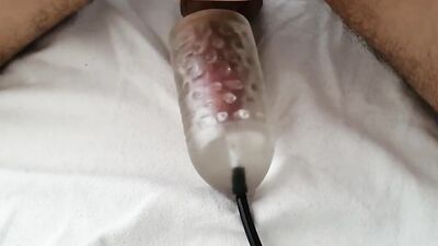 Amateur straight dude is pumping his hard prick in this POV