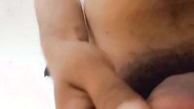 Lad plays with a pecker in this close-up video