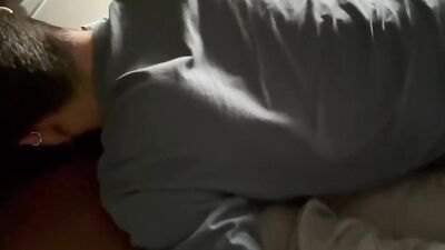 Naughty amateur chap is sucking boyfriend's BBC in this POV
