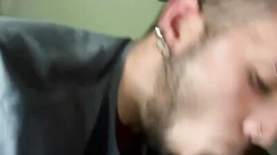 Naughty amateur chap is sucking boyfriend's BBC in this POV