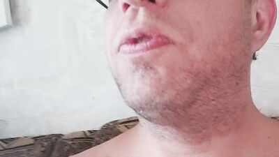 Amateur gay bloke is making his first homemade video performance