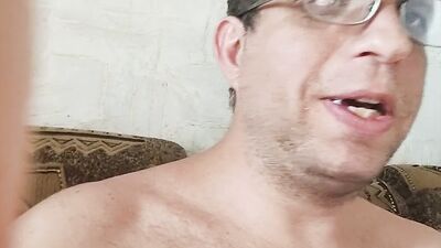 Amateur gay bloke is making his first homemade video performance