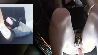 Lad drills his tight ass with a toy in this homemade POV