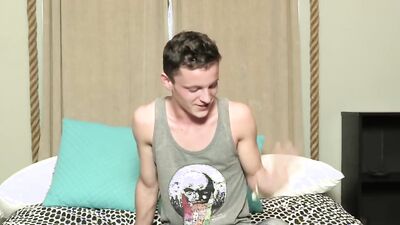 Andrew Callahan is jerking off in front of the camera