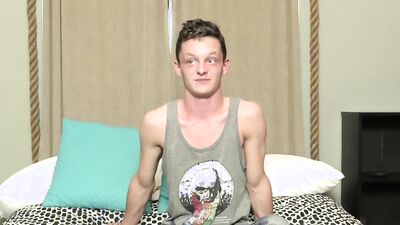Andrew Callahan is jerking off in front of the camera