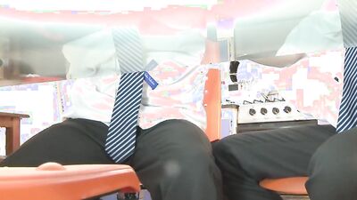 Horny high school chaps are bonking hard after the class