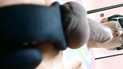 Perverted Asioan chap is flashing his pecker in this close-up scene