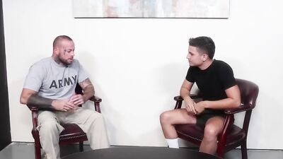 Sean Duran and his bud are barebacking on the chair