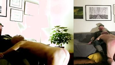 Cock hungry gay bloke is filming an action with his lover