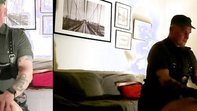 Cock hungry gay bloke is filming an action with his lover