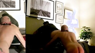 Cock hungry gay bloke is filming an action with his lover