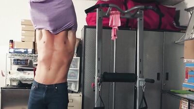 Nic Sahara & JJ Knight are screwing inside the garage