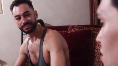 Aaron Perez and his bud Jax are fornicating on the couch