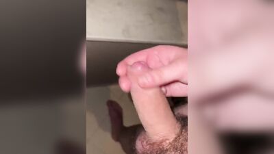 Amateur bloke is stroking his tiny pecker in this homemade video
