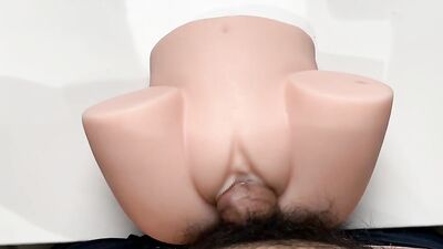 Amateur Asian bloke is shoving a cock deep down his gummy doll