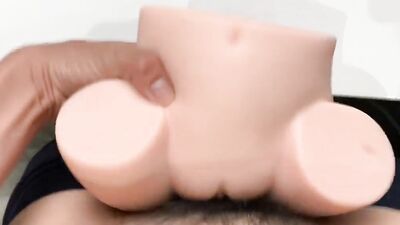 Amateur Asian bloke is shoving a cock deep down his gummy doll