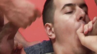 Lucas Daniels and his horny buds are fucking in a 3some