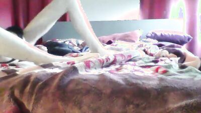 Horny amateur teen is masturbating in front of the camera