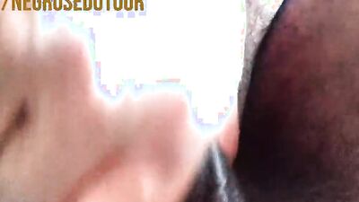 Amateur bloke is playing with a pecker in front of the camera