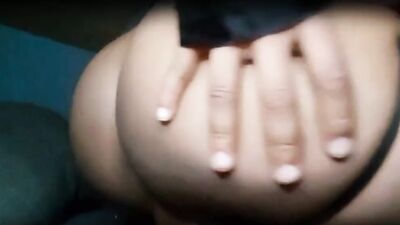 Naughty Latino is flashing his ass in front of the phone