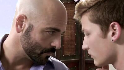 Adam Russo and his neighbor are barebacking in the bedroom