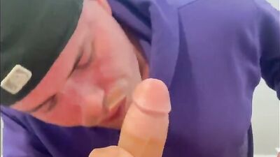 Cock hungry lad sucks his neighbor's prick in this video