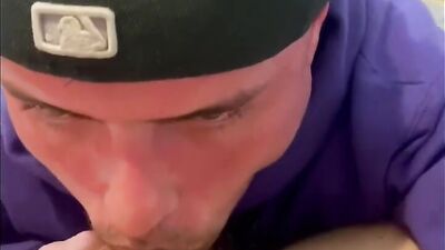 Cock hungry lad sucks his neighbor's prick in this video