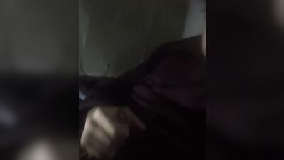 Amateur gay bloke is filming himself while stroking a cock