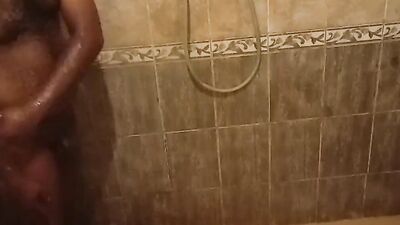 Amateur Indian chap is playing with a cock inside the shower