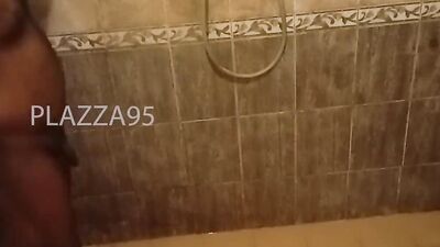 Amateur Indian chap is playing with a cock inside the shower
