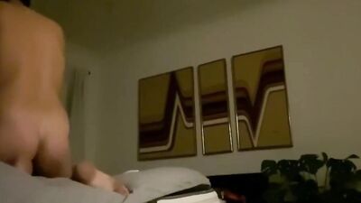 Two horny gay dudes are fucking in this homemade interracial scene