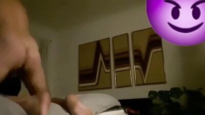 Two horny gay dudes are fucking in this homemade interracial scene