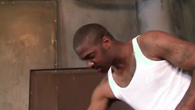 African dude is playing with his perverted roommate in this video