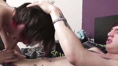 Andrew Dexter and his boyfriend are screwing in the bedroom