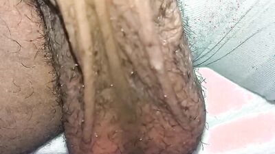 Perverted dude is flashing his balls and prick in this homemade video