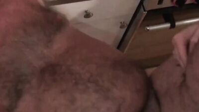 Steve Sommers and his neighbor are having sex inside the kitchen