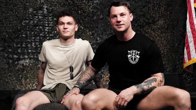 Tyler James & Jason Windsor are fucking inside the tent