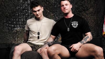 Tyler James & Jason Windsor are fucking inside the tent