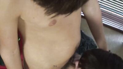Naughty Asian bloke is enjoying in some action with his roommate