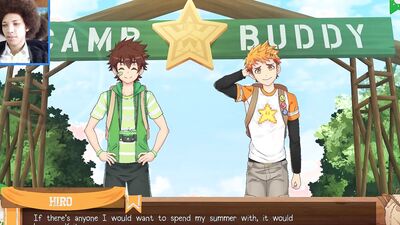 Two anime scout chaps are bonking hard out in the open